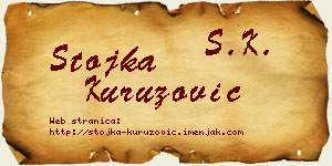 Stojka Kuruzović vizit kartica